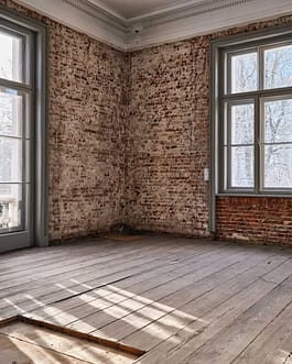 Innenaufnahme der Baustelle Katharinenhof im Baurs Park, zukünftig das Kunsthaus Blankenese Kunsthaus Blankenese