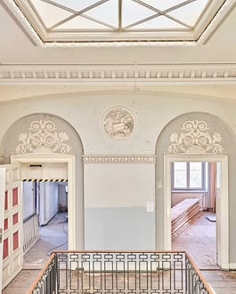 Innenaufnahme der Baustelle Katharinenhof im Baurs Park, zukünftig das Kunsthaus Blankenese Kunsthaus Blankenese